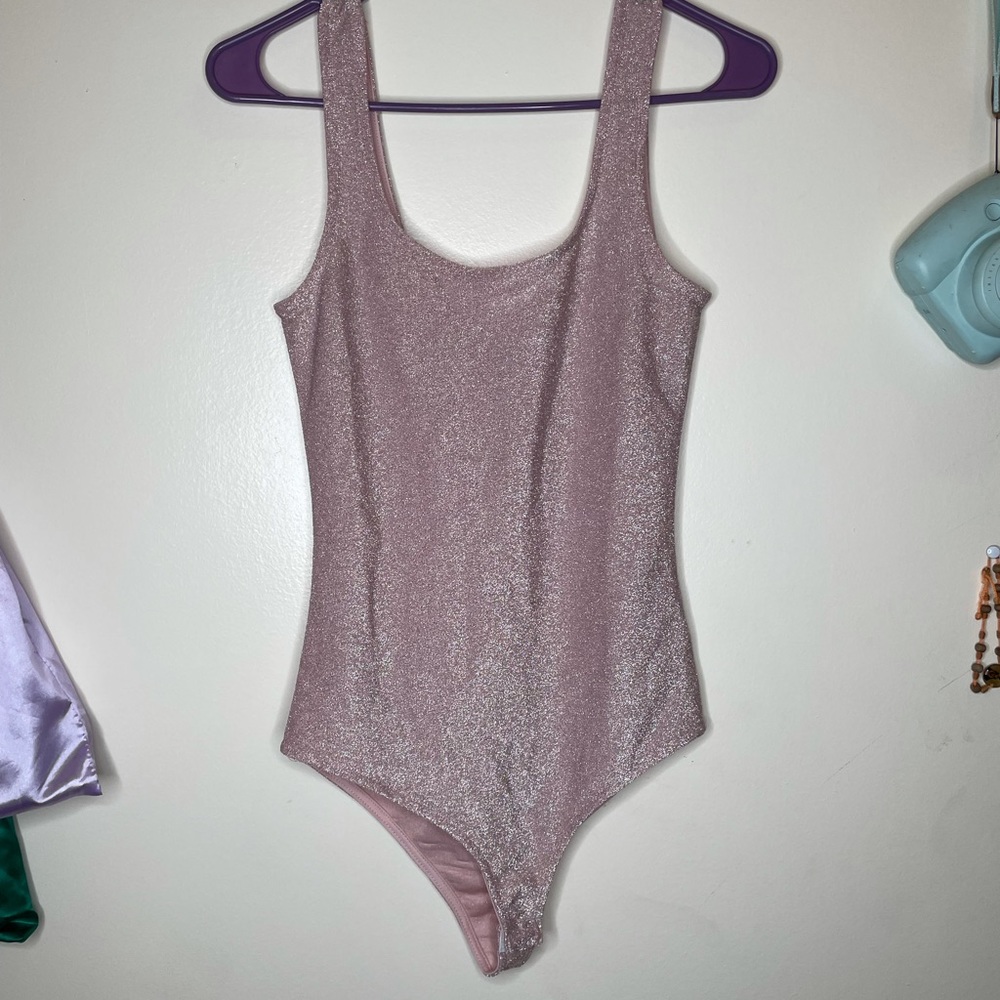 Size Small glittery stretchy bodysuit.